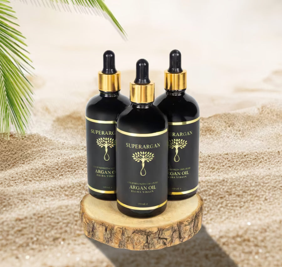 SuperArgan arganolie bundel 3x 100ml flesjes voordeelpakket"